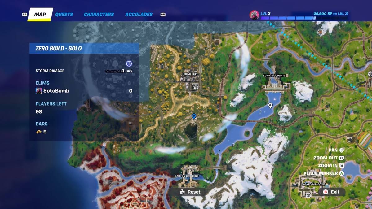 Secret Wolf Pack Locatie in Fortnite Hoofdstuk 6, seizoen 2.