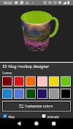 3D Mug Mockup Designer Capture d'écran 3