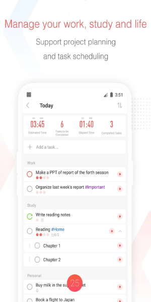 Focus To-Do: Pomodoro & Tasks
</p>Focus To-Do เป็นเครื่องมือเพิ่มประสิทธิภาพขั้นสูงสุดสำหรับผู้ใช้ Android ที่ต้องการเพิ่มสมาธิและประสิทธิภาพ  คุณสมบัติอันทรงพลังและการออกแบบที่ใช้งานง่ายทำให้เป็นแอปที่ขาดไม่ได้<p>