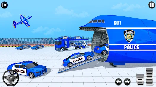 Police Multi Level Formula Car Parking Games Capture d'écran 2