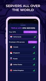 Triple Ape VPN - Safe & Secure ภาพหน้าจอ 2