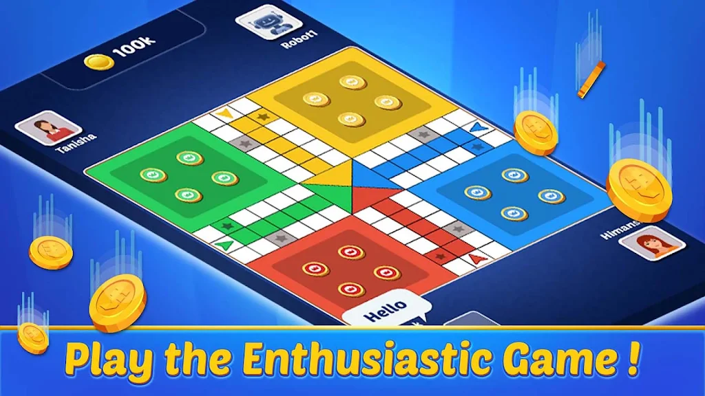Ludo Offline : Ludo flying ภาพหน้าจอ 1