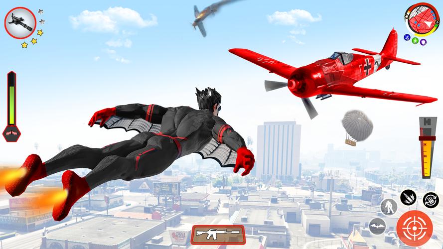Flying Bat Robot Bike Game स्क्रीनशॉट 4
