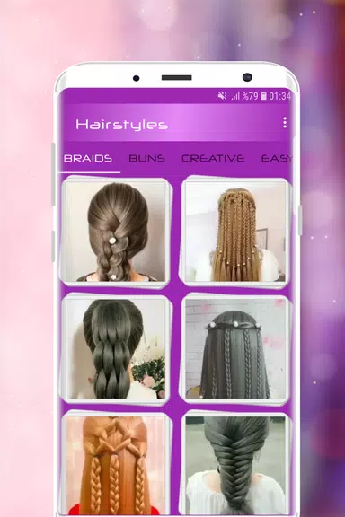 Schermata Hairstyles Step by Step Videos 1