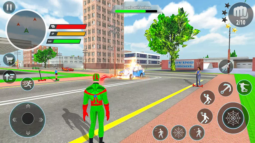 Police Robot Rope Hero Game 3d ภาพหน้าจอ 2