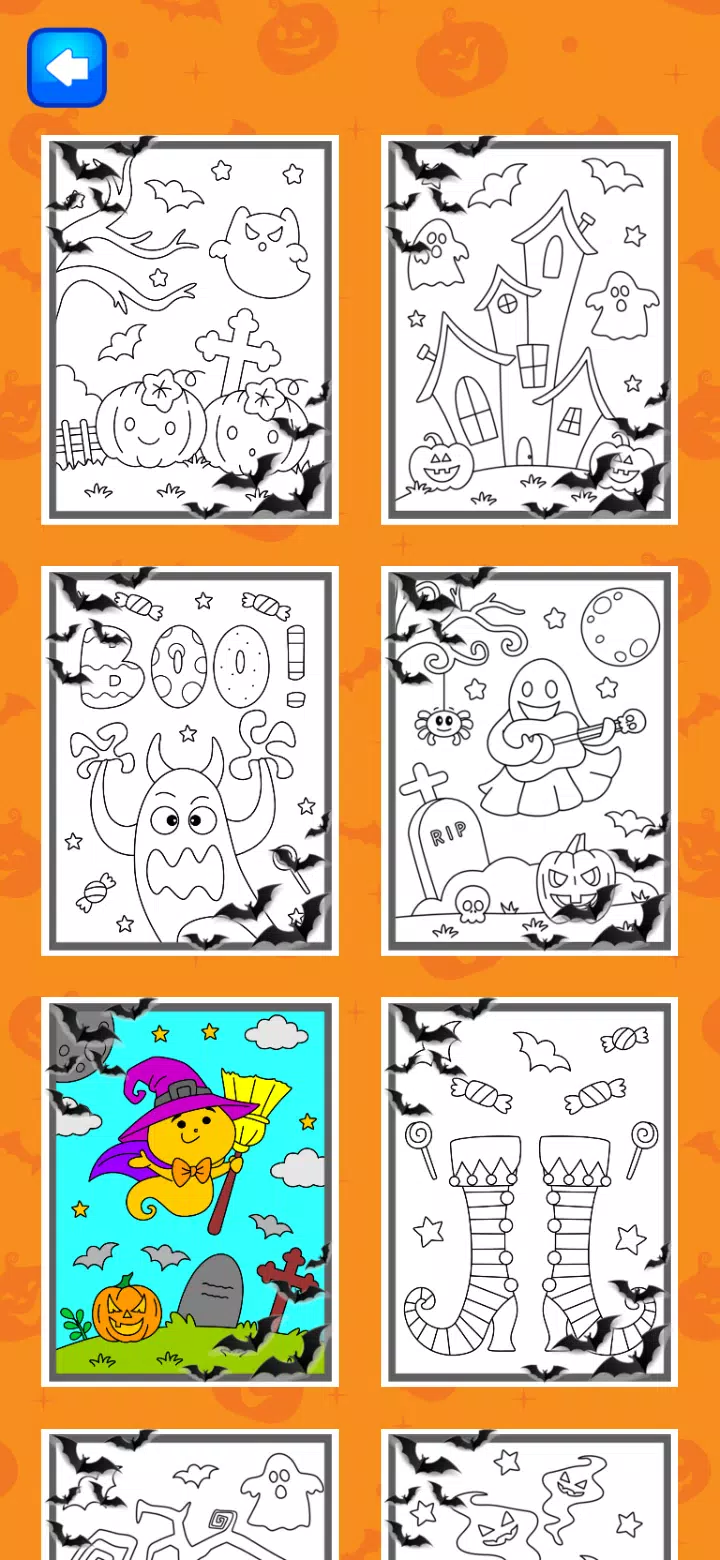 Halloween Coloring Game Ảnh chụp màn hình 4