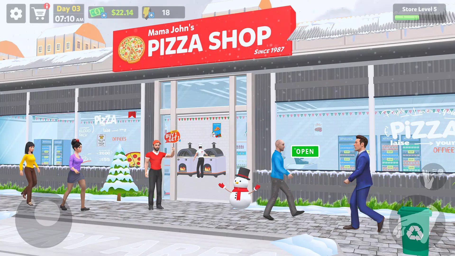 Pizza Shop Simulator 3D 스크린샷 1