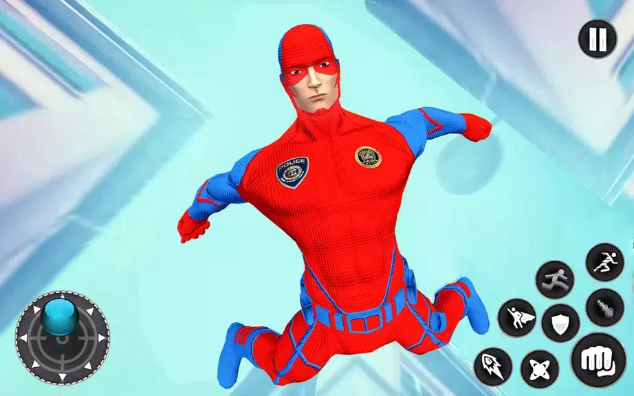 Captain Super Hero Man Game 3D Captura de tela 1