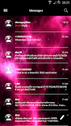 SMS Messages GlassNebula Theme ဖန်သားပြင်ဓာတ်ပုံ 3