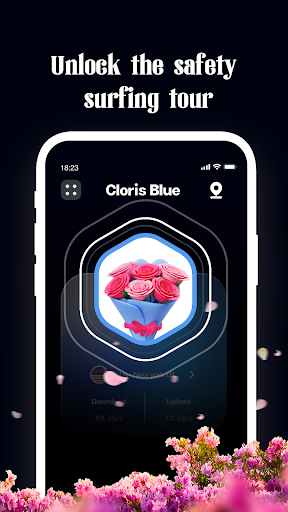 Cloris Blue VPN Ảnh chụp màn hình 1