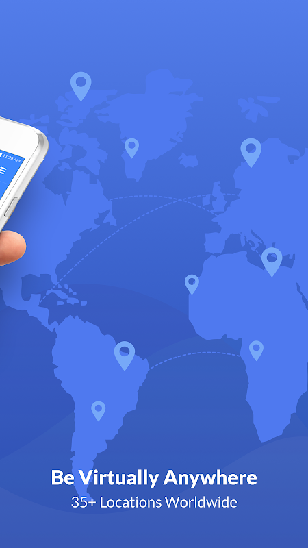 Free VPN Proxy & Hotspot WiFi security - SaferVPN Screenshot 2