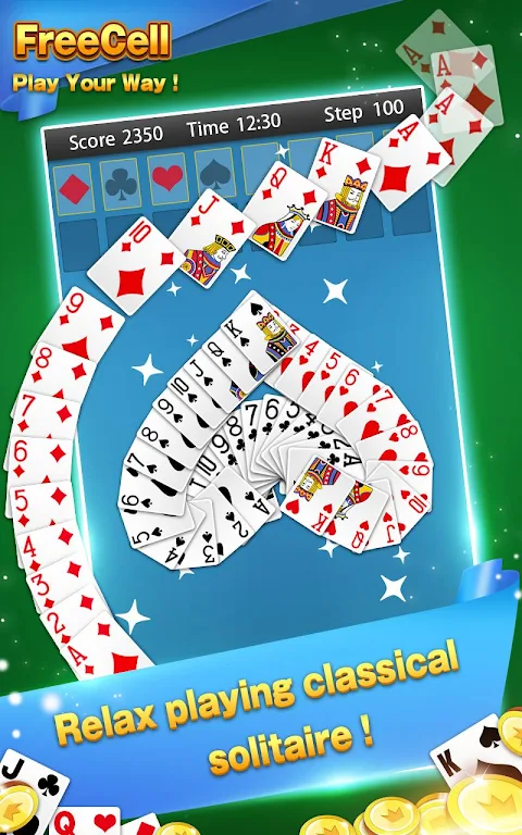 Schermata Solitaire - FreeCell Card Game 3