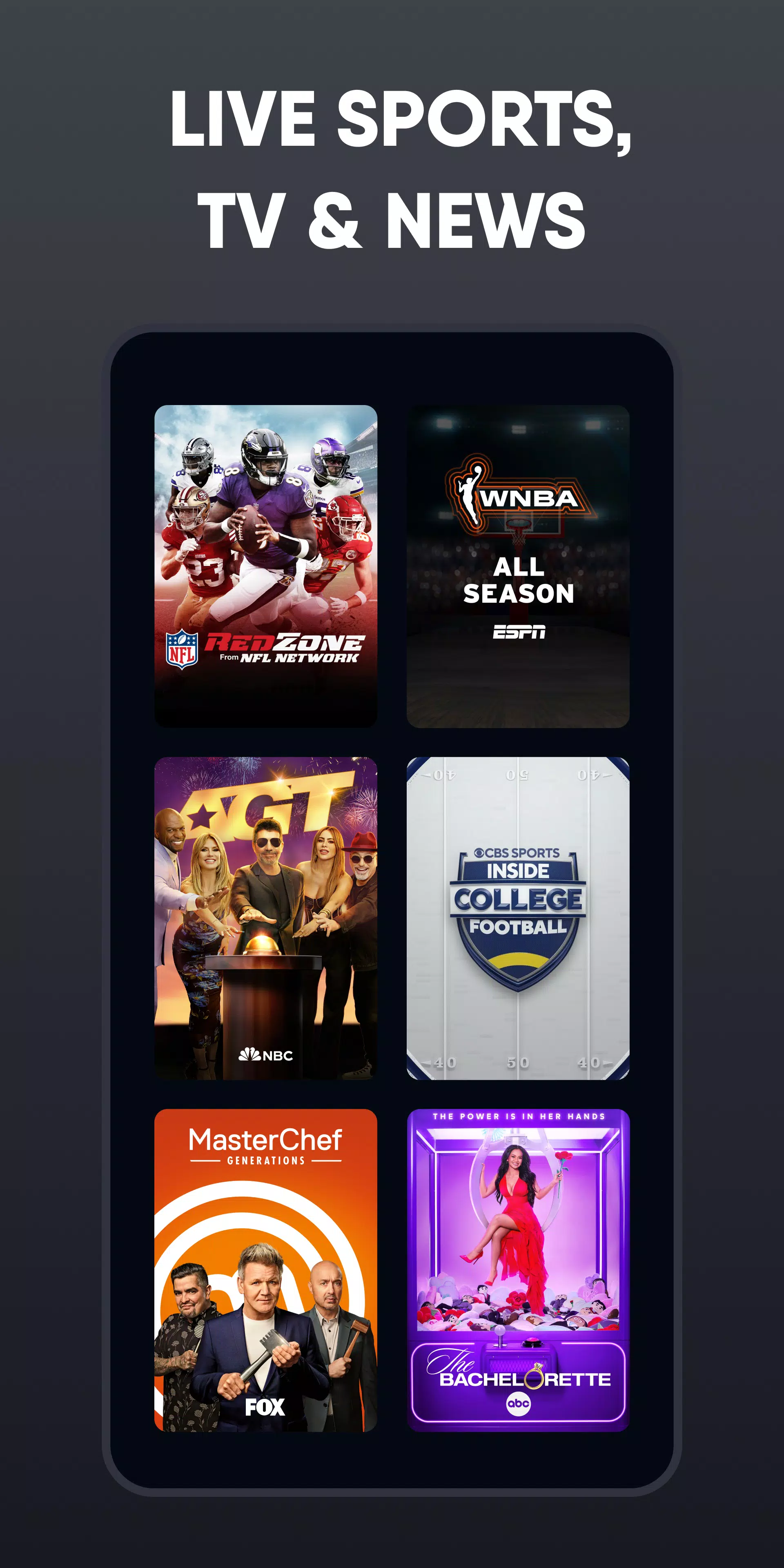 Fubo: Watch Live TV & Sports Zrzut ekranu 4