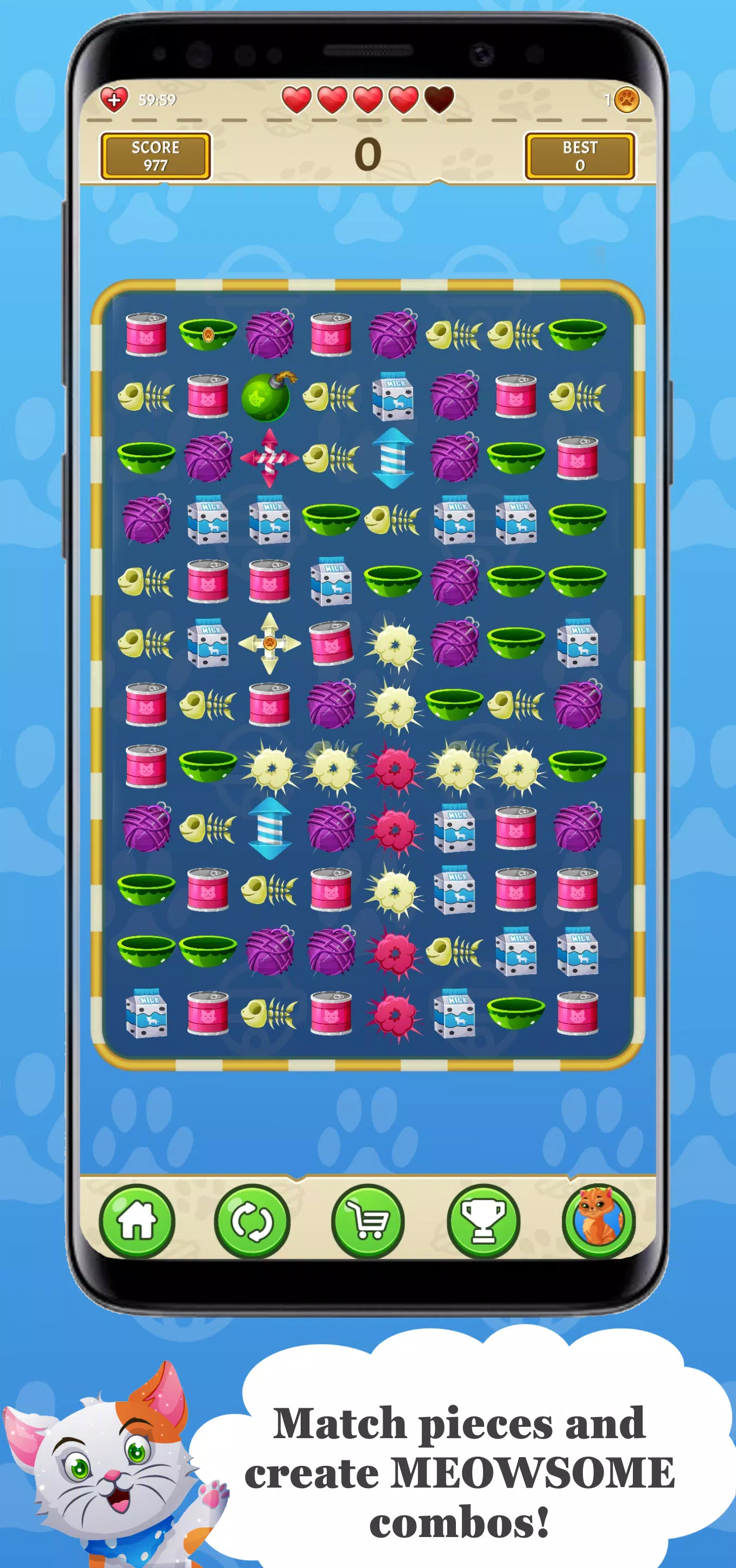 Sansa's World - Match 3 - Cat Screenshot 2