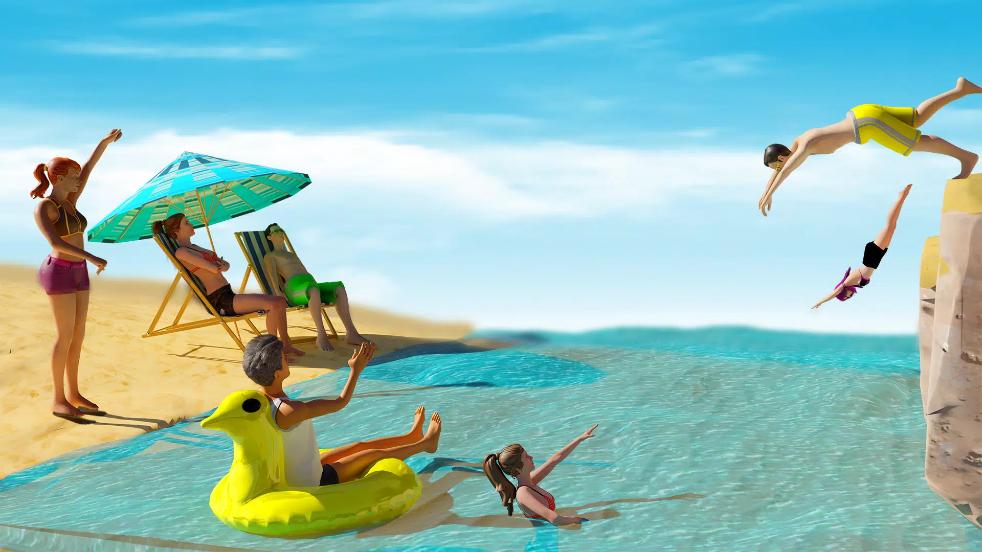 Schermata Cliff Flip Diving 3D Flip 1