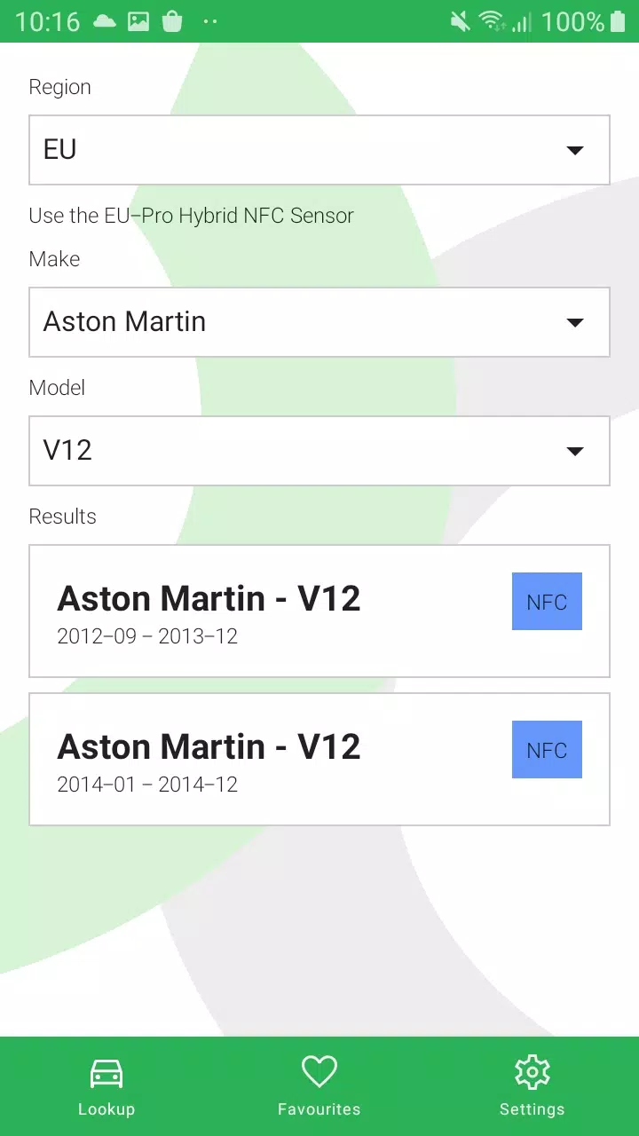 Tyresure NFC Screenshot 2