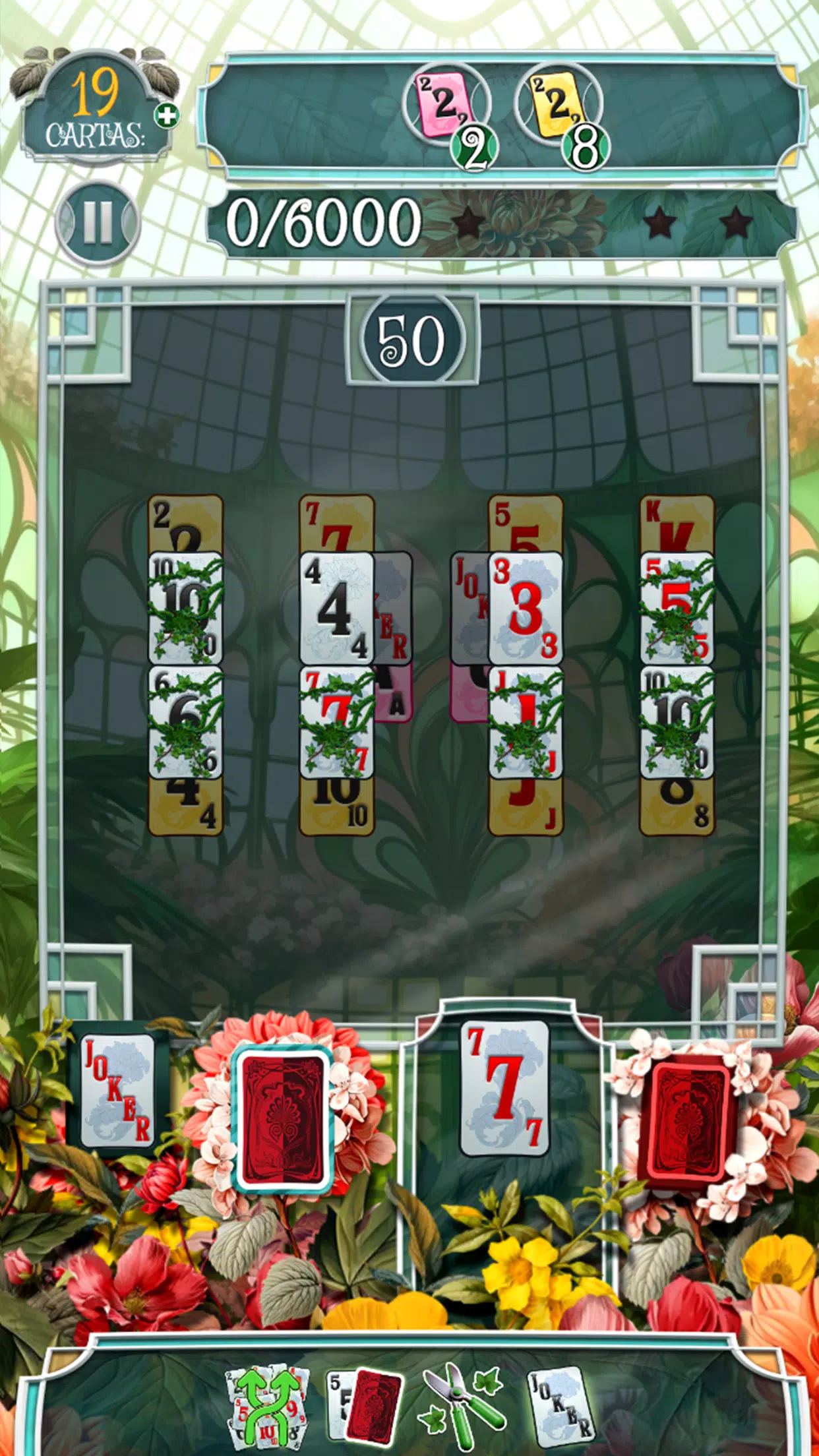 Greenhouse Solitaire TriPeaks Captura de tela 1