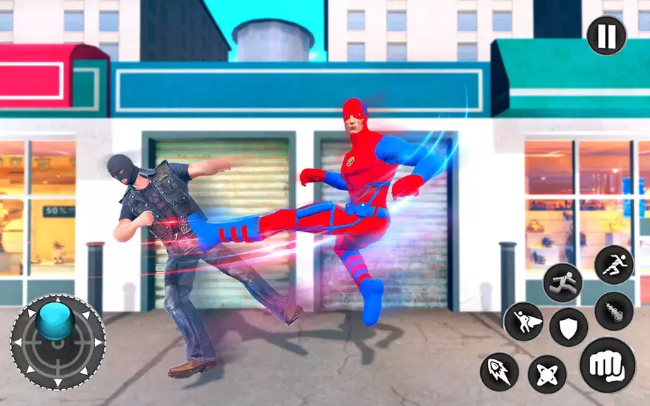 Captain Super Hero Man Game 3D Capture d'écran 4