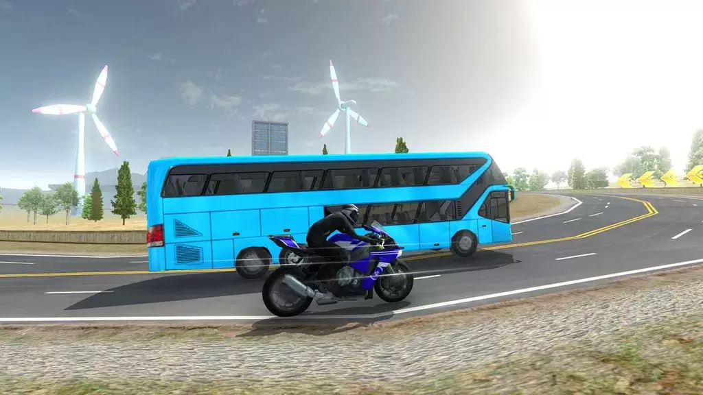 Bike VS Bus Racing Games Tangkapan skrin 4