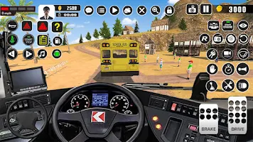 Offroad School Bus Driver Game Zrzut ekranu 3