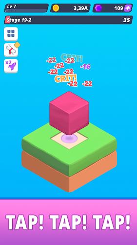 Tap Tap Cube - Idle Clicker Schermafbeelding 2