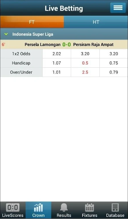 NowGoal Schermafbeelding 2