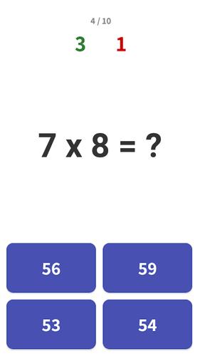 Times Table  - Learn Math应用截图第3张