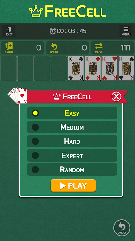 FreeCell - Classic Card Game Captura de tela 2