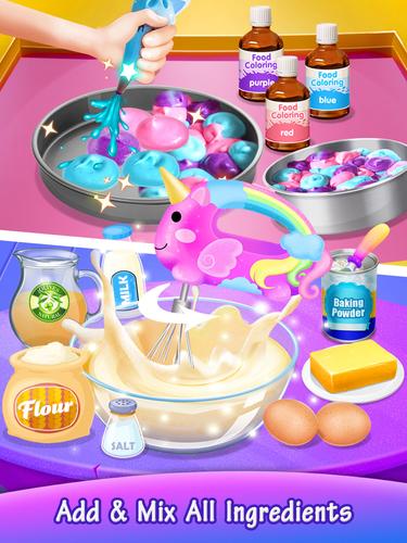 Galaxy Unicorn Cake Tangkapan skrin 1