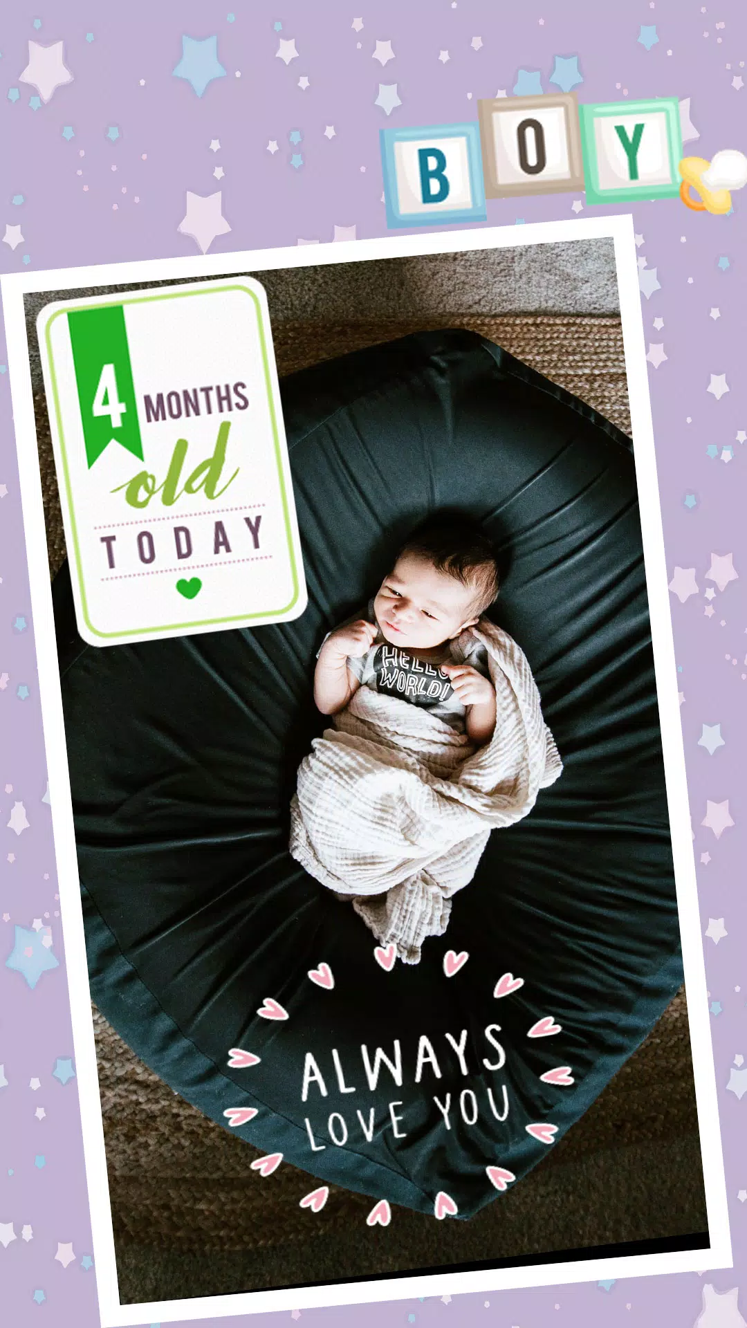 Baby Photo Editor App Captura de tela 1