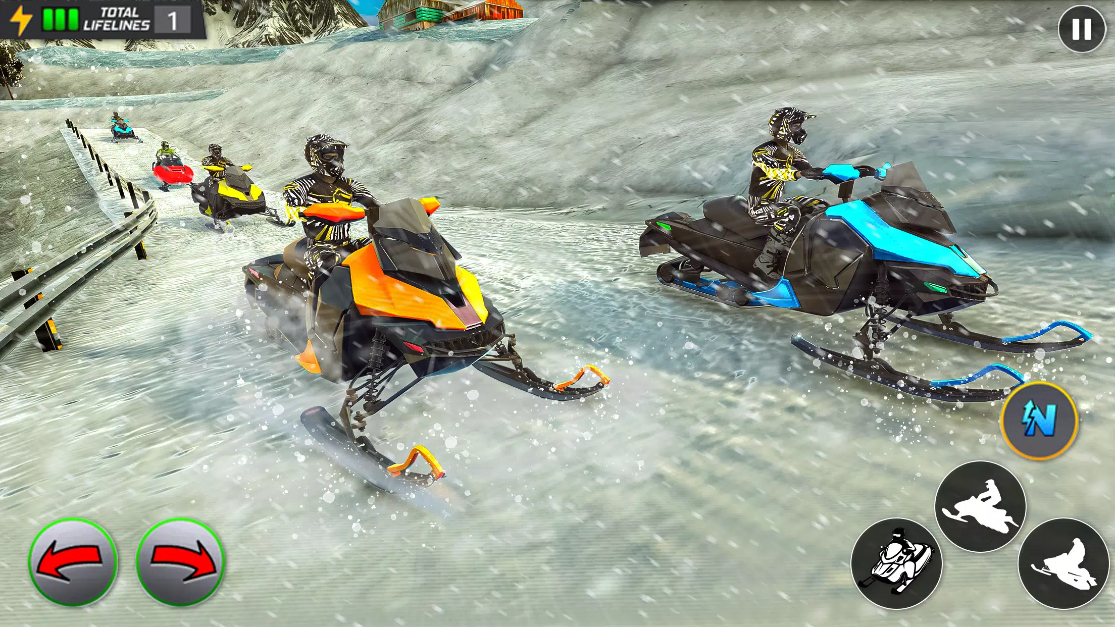 Crazy Skills Snowcross Games ภาพหน้าจอ 1