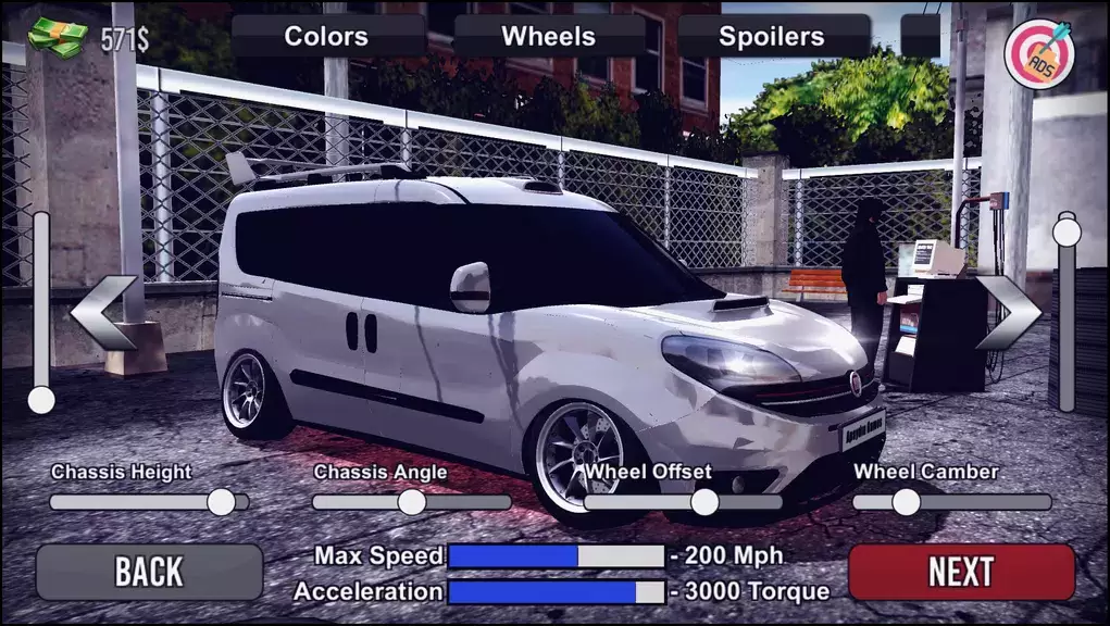 Doblo Drift Simulator Скриншот 2