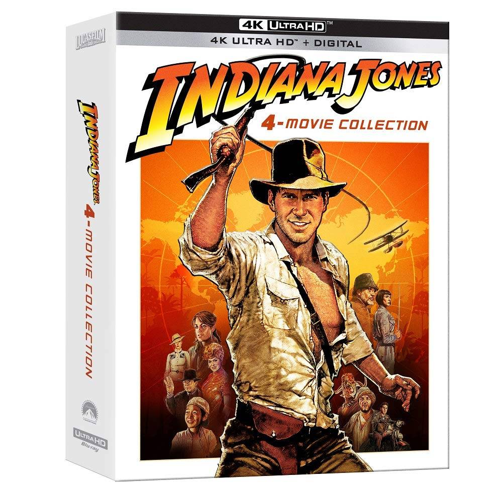 Coleção 4K UHD + Blu-ray Indiana Jones 4-Movie