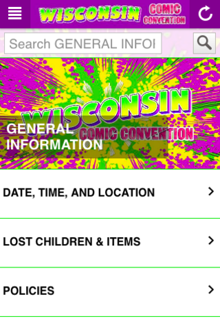 Wisconsin Comic Convention Captura de pantalla 2