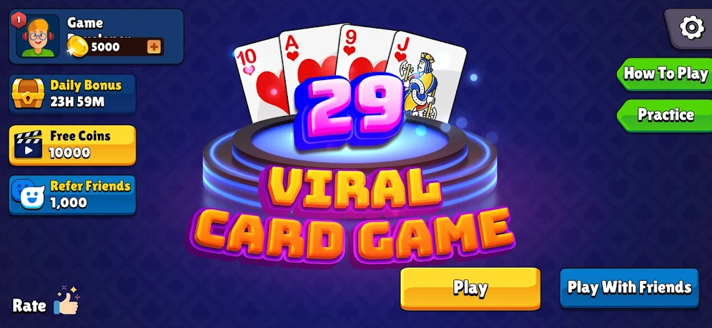 Viral 29 Card Game Ekran Görüntüsü 1