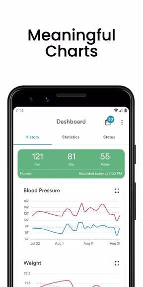 AVAX Blood Pressure Diary ภาพหน้าจอ 1