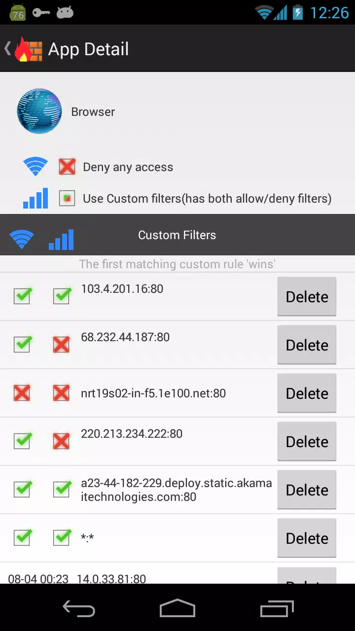 NoRoot Firewall Schermafbeelding 2