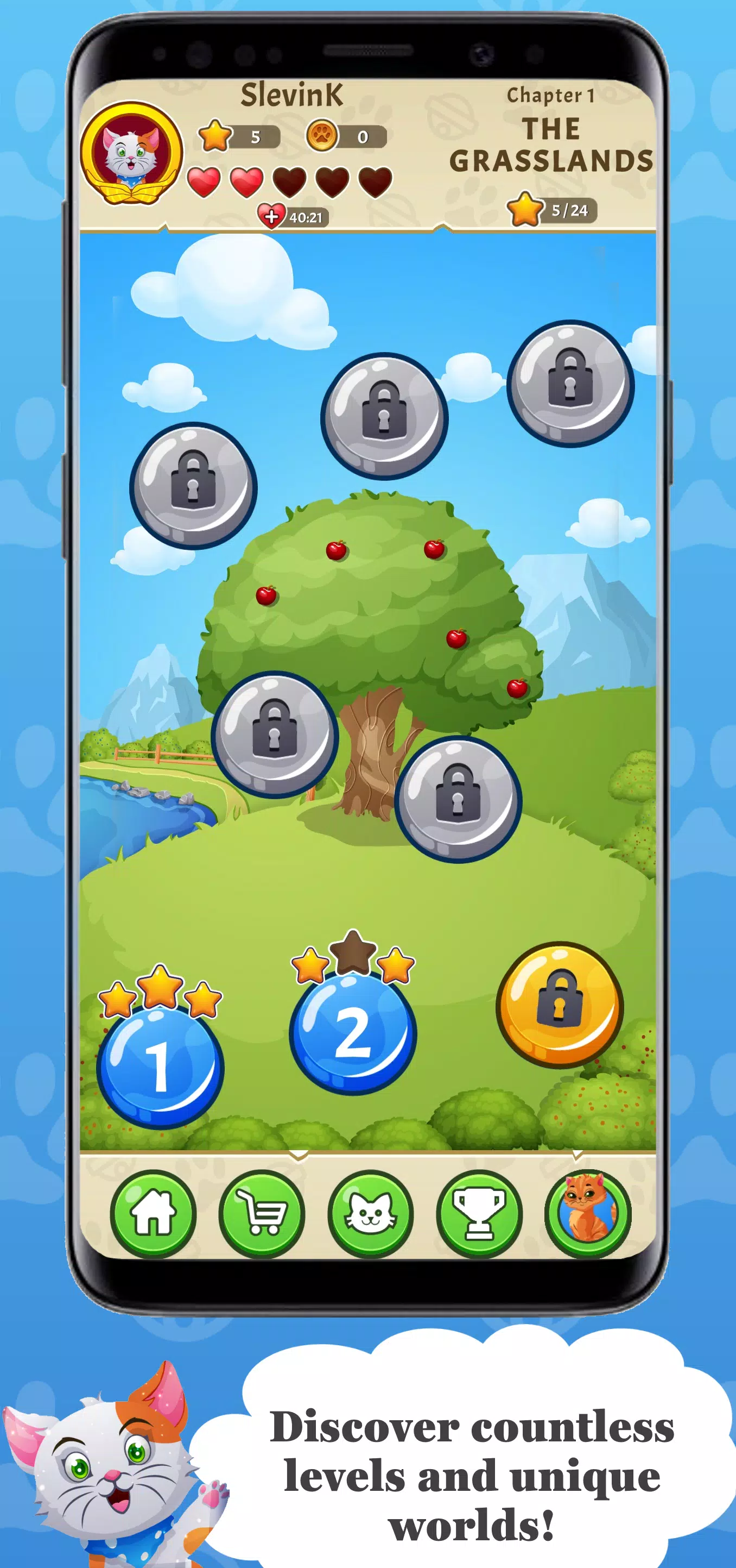 Sansa's World - Match 3 - Cat Screenshot 3