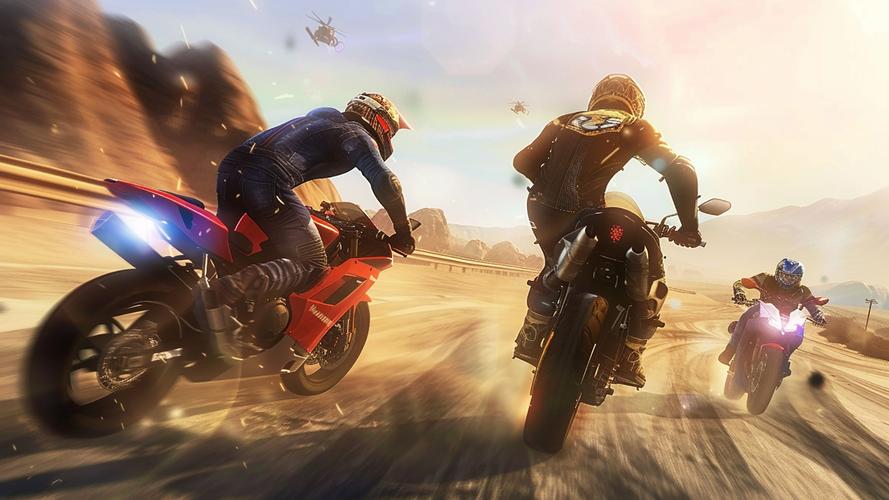 Highway Bike Attack Race Game Screenshot 3