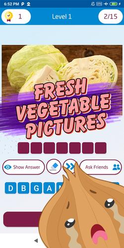 Guess the vegetable game Capture d'écran 4