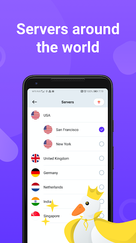 VPN Duck Captura de pantalla 3