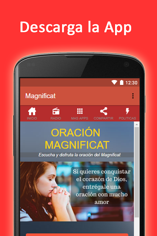 Oracion la magnifica en audio: El Magnificat Capture d'écran 1