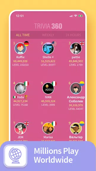 TRIVIA 360: Quiz Game應用截圖第4張