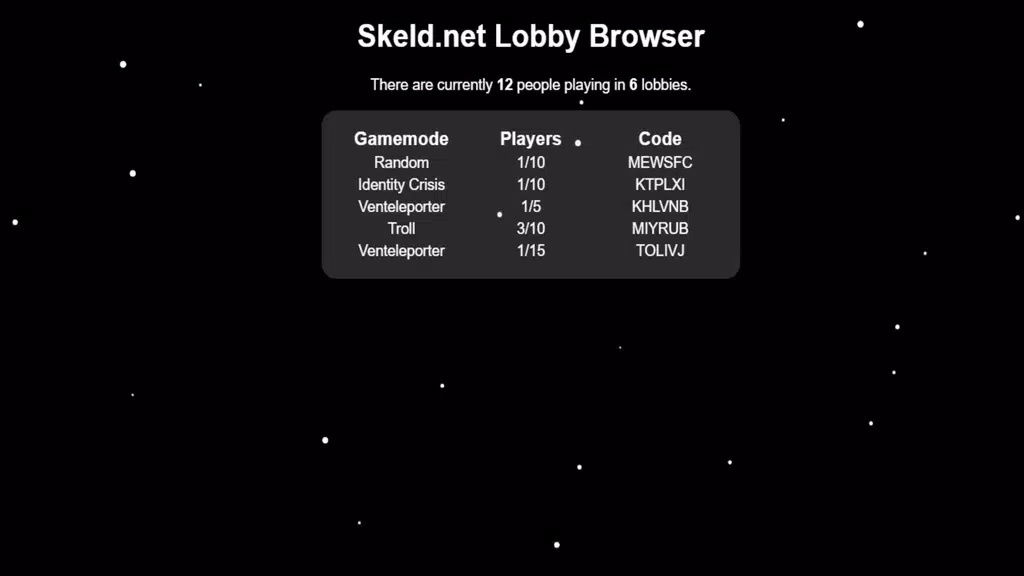 Skeld.net Among Us Mods স্ক্রিনশট 4