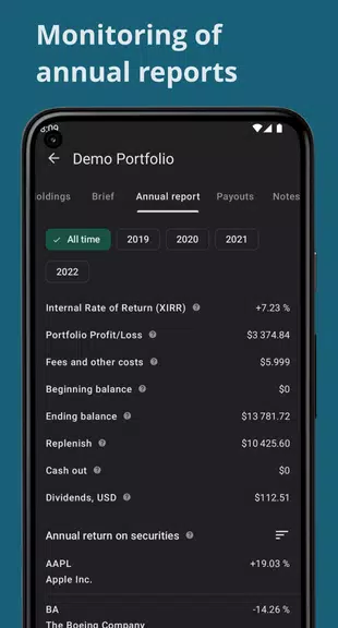 Investing portfolio tracker Tangkapan skrin 4