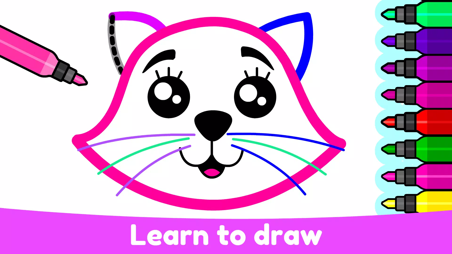 Kids Drawing & Coloring Games Capture d'écran 1