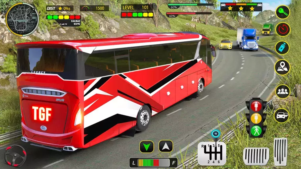 Coach Bus 3D Driving Games Captura de pantalla 1