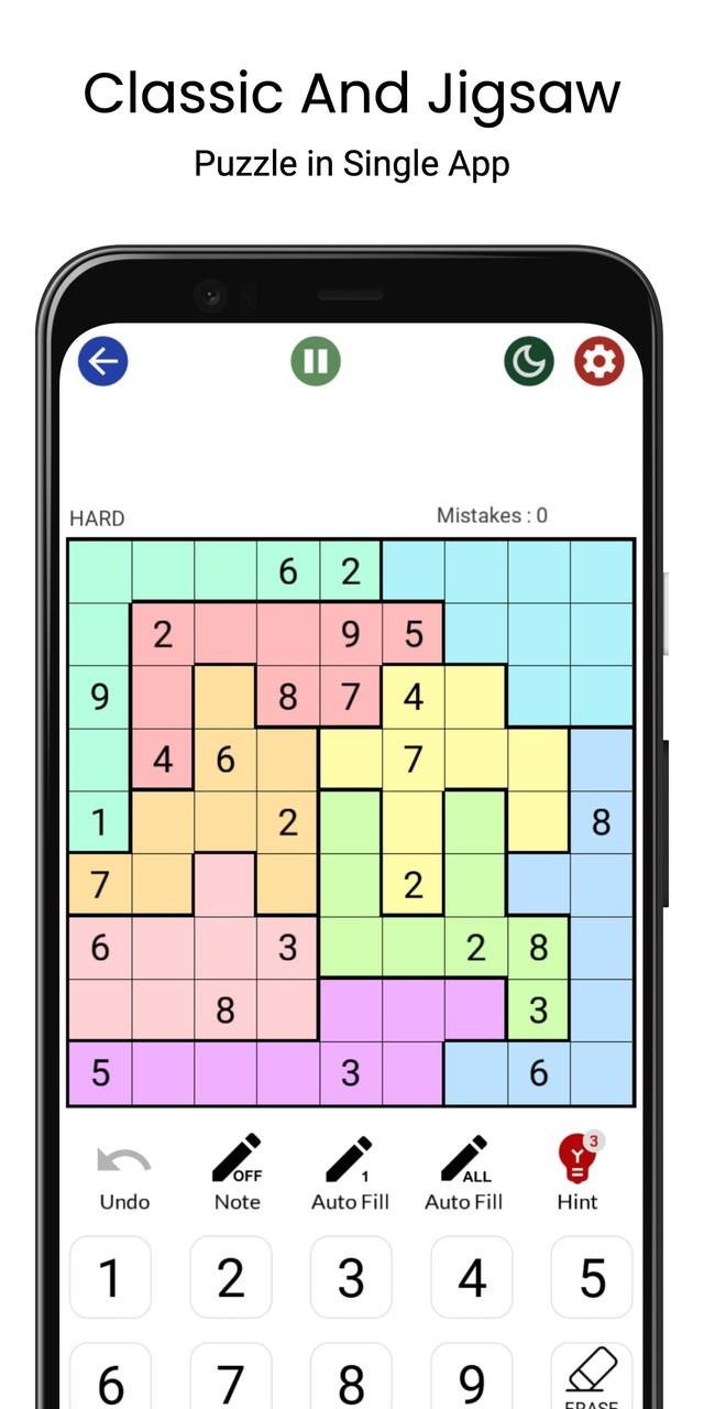 Sudoku - Classic & Jigsaw स्क्रीनशॉट 3