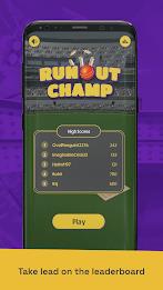 Run Out Champ: Hit Wicket Game Tangkapan skrin 1