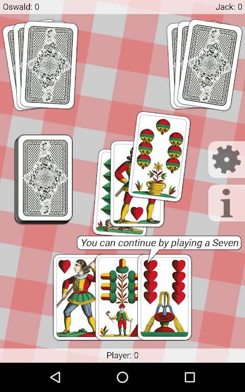 Seven - Card Game Скриншот 2